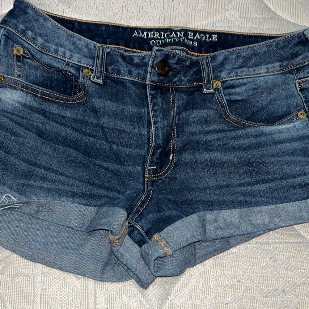 American Eagle - Shortie Blue Jean Shorts - 10